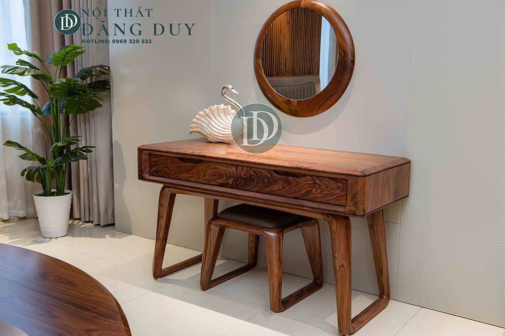 Bàn trang điểm gỗ óc chó BP02