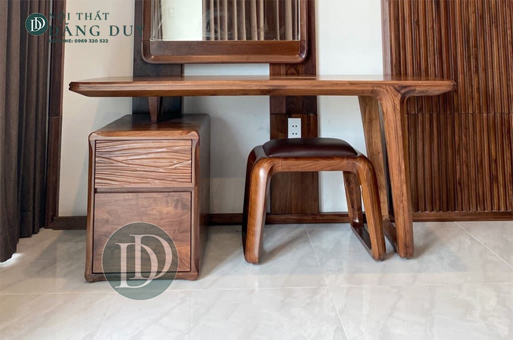 Bàn trang điểm gỗ óc chó BP03