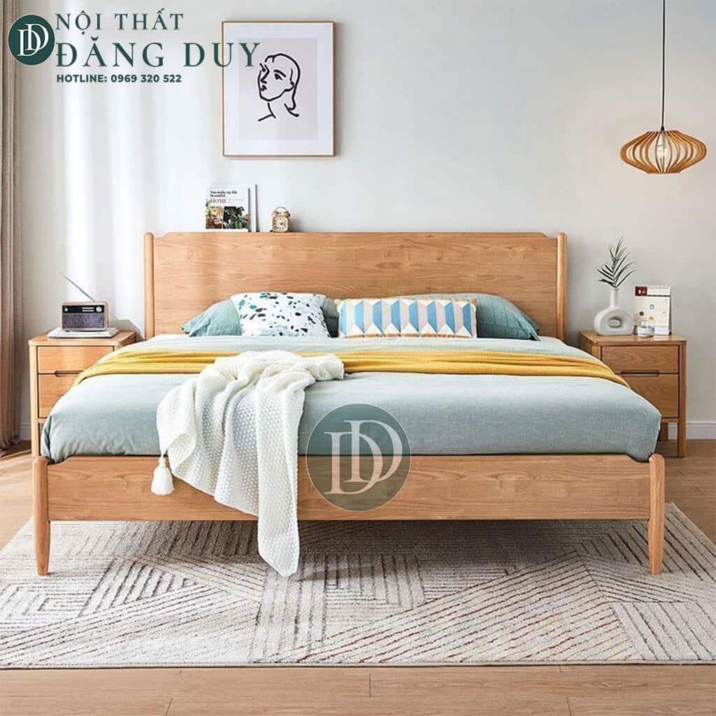 Giường ngủ gỗ sồi kiểu Hàn Quốc